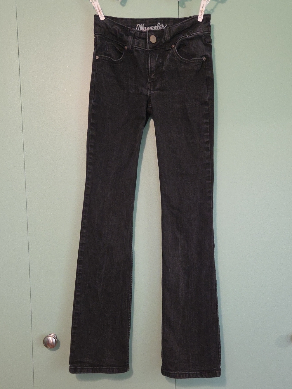 Wrangler Black Boot Cut Jeans Size 0 X 34